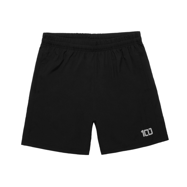 ONE HUNDRED ATHLETIC ブラックショートパンツ Essential - Training Shorts (Black) – HUNDRED
