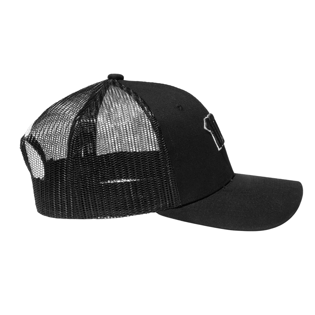 Målvaktsmössa (svart/vit) 